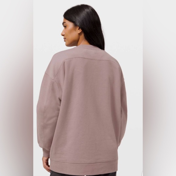 Lululemon Perfectly Oversized Crew Sweatshirt Size Medium Violet Verbana - Picture 2 of 7